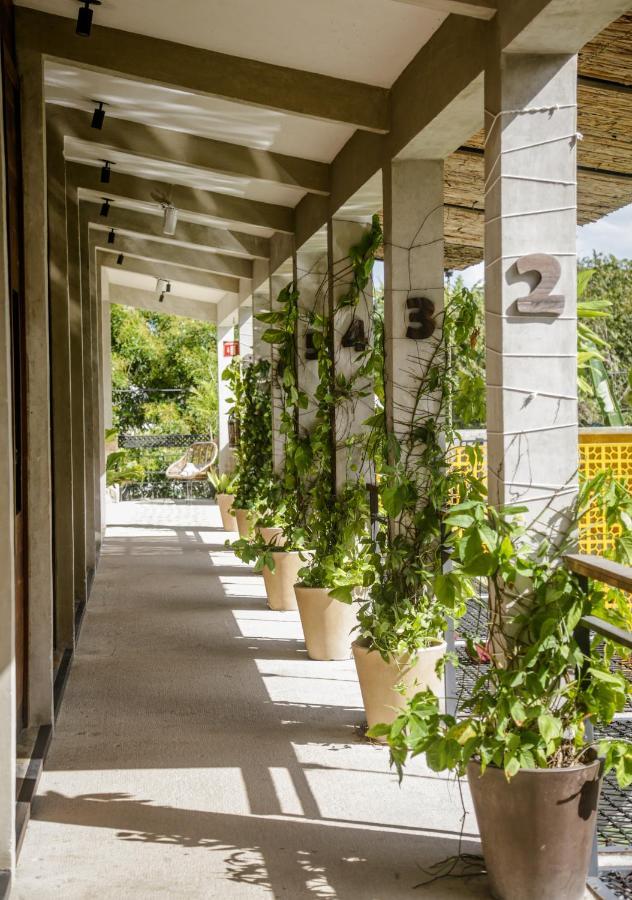 Hotel Makaaba Eco-Boutique Bacalar Bagian luar foto The balcony of the 22nd floor