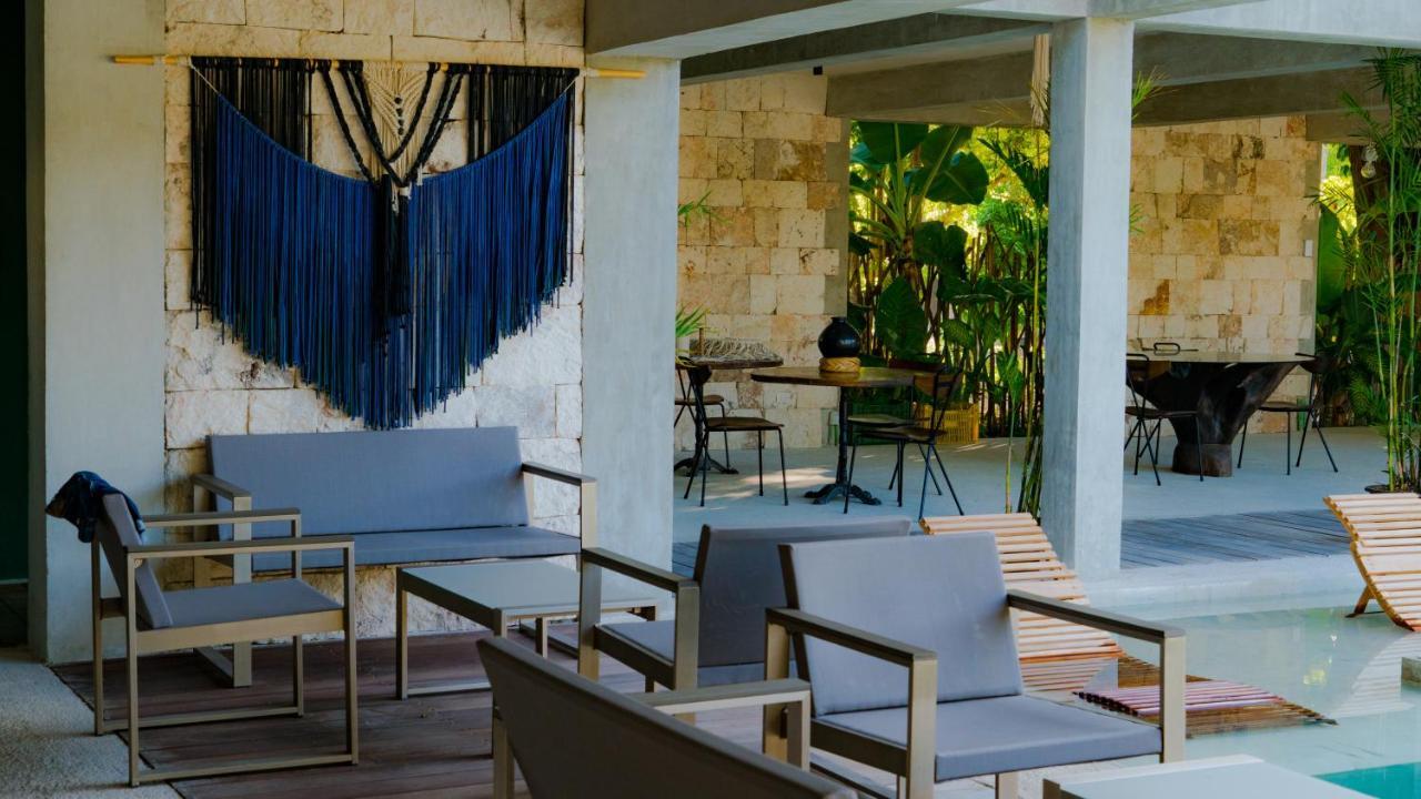 Hotel Makaaba Eco-Boutique Bacalar Bagian luar foto The interior of the hotel